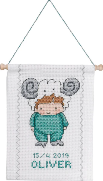 Broderikit Vædder B 5129/18 18 x 25 cm