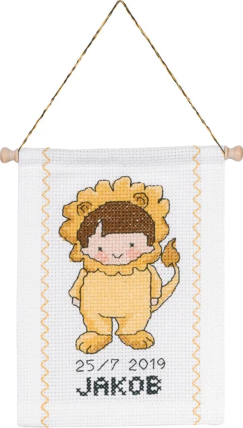 Broderikit Løve B5129/18 18 x 25 cm