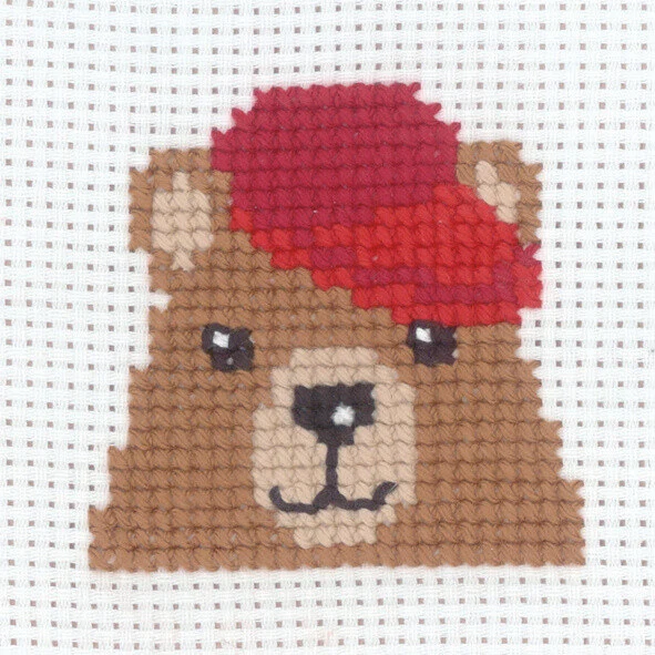 Broderikit Bjørn 8 x 8 cm