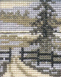 Broderikit Grantræ 5 x 6,5 cm
