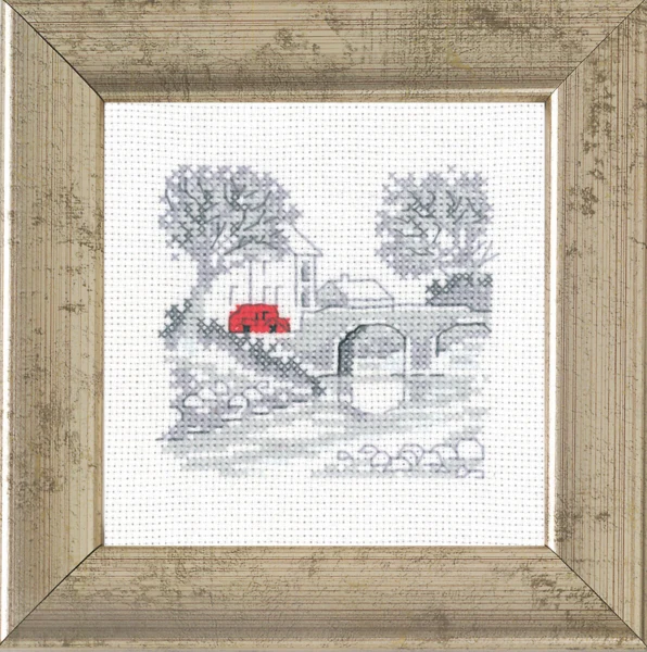 Broderikit Bro/bil 9 x 9 cm R5370