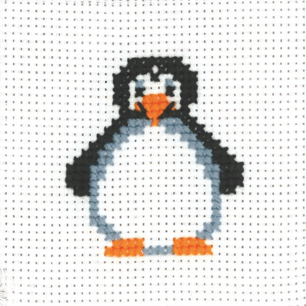 Broderikit MFK Pingvin 8 x 8 cm