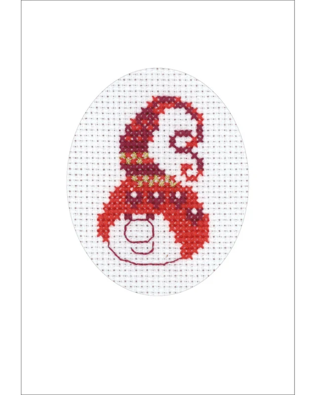 Broderikit Julekort 5883/00 9 x 13 cm