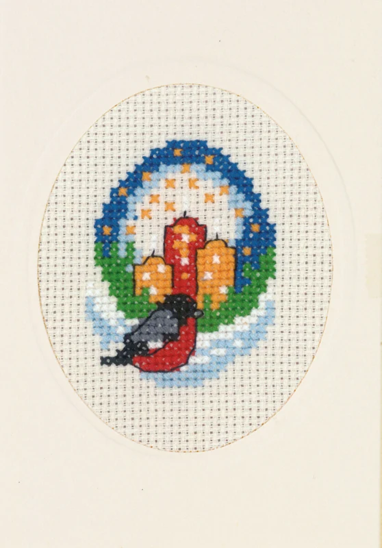 Broderikit Lys & dompap M 5875/00 9 x 13 cm