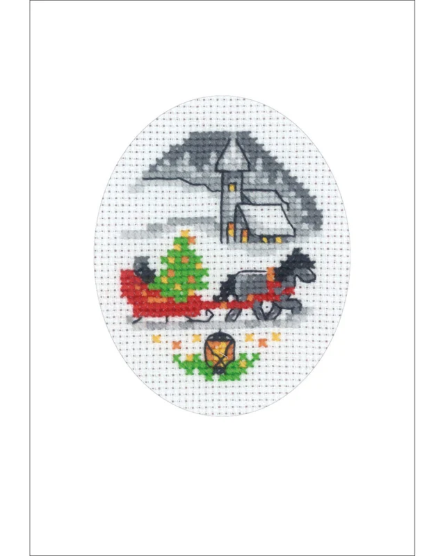 Broderikit Kane Julekort 9 x 13 cm
