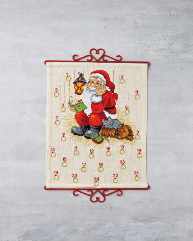 Broderikit Julemand m/ hund B5125/35 35 x 43 cm