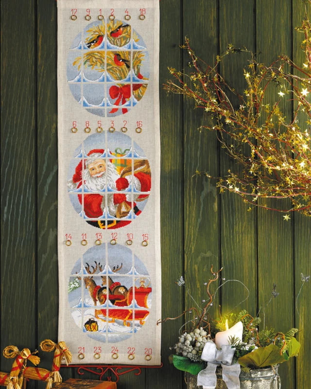 Broderikit Jule m./slæde 28x100cm B5125/28