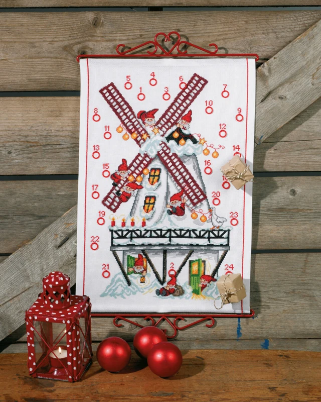 Broderikit Møllen B5125/35 35 x 51 cm