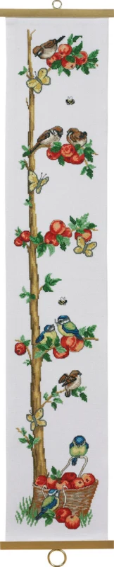 Broderikit Æbler og fugle B5159/1818x93cm