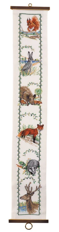 Broderikit Skovens dyr 16 x 97 cm B5159/16