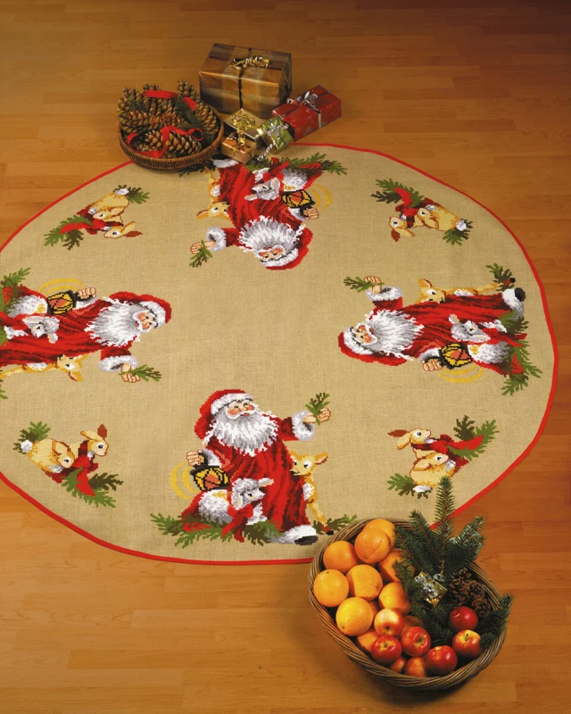 Broderikit Julemandens dyr Ø 170 cm