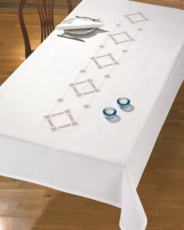 Broderikit Hardanger dug 140 x 230 cm