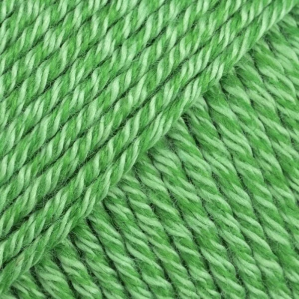 DROPS COTTON Merino 37 Papegøjegrøn