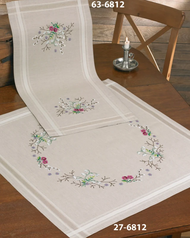 Broderikit Vintergækker anke 40 x 80 cm