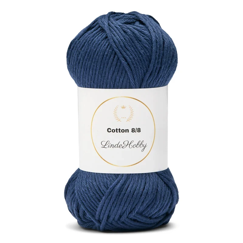 LindeHobby Cotton 8/8 - Autumn Glow, 10 ngl 008 Blu Bimbo