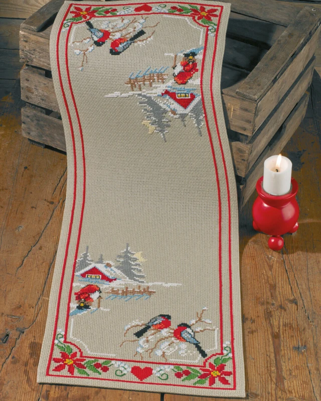 Broderikit Klassisk Jul 33 x 93 cm