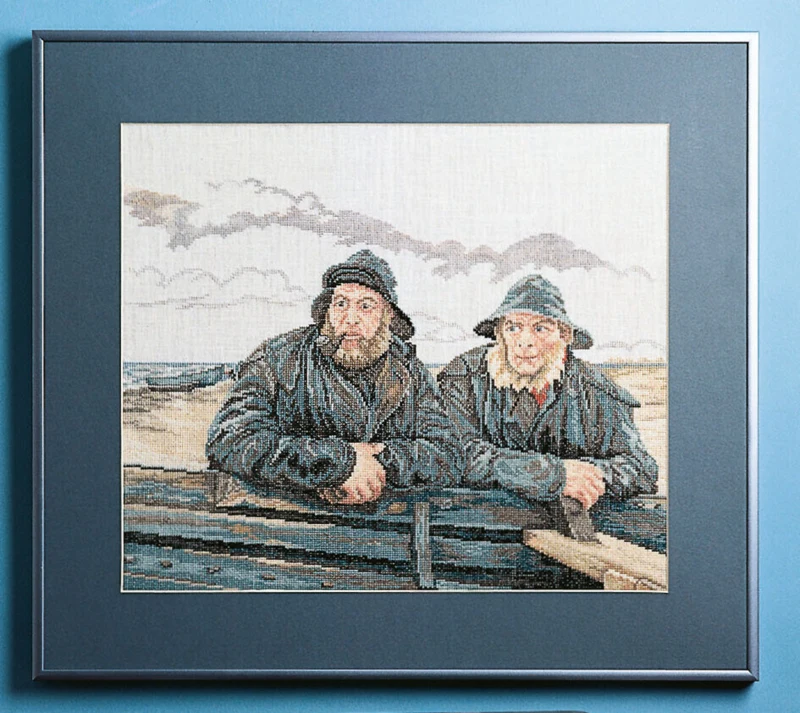 Broderikit Fiskere 47 x 41 cm