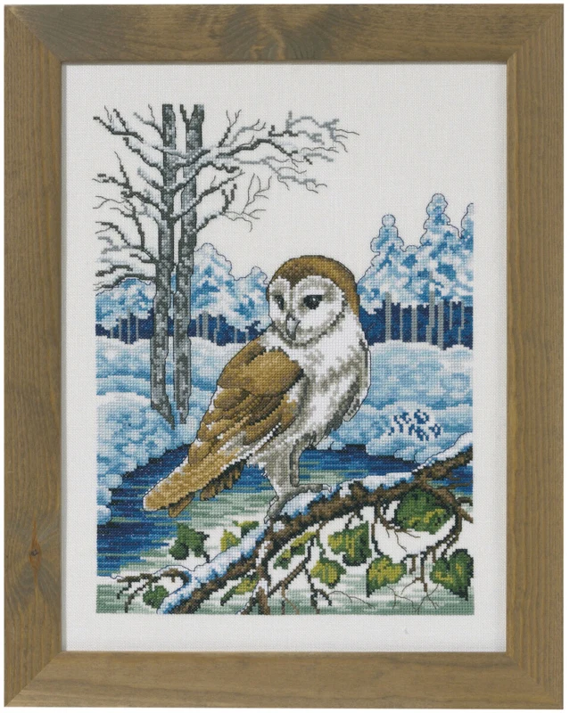 Broderikit Slørugle R5492 31 x 41 cm