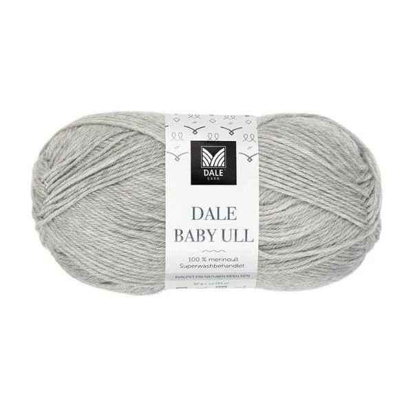 Dale Baby Ull 0004 Lys grå meleret