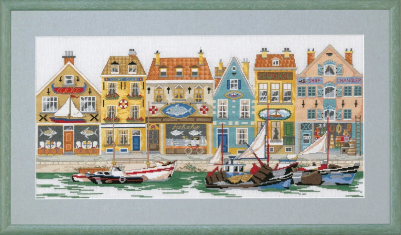 Broderikit Havnefront 67 x 38 cm r5506/07