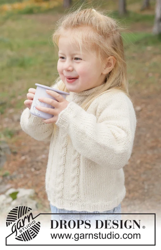 50-8 Creamy Comfort Sweater by DROPS Design
