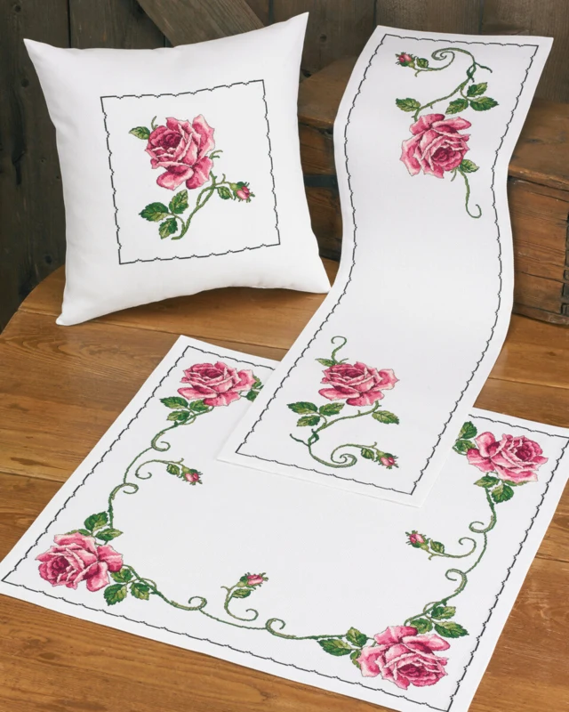 Broderikit Rosen 29 x 98 cm