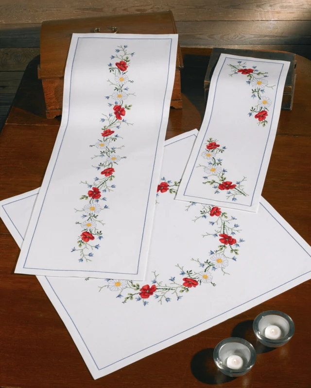 Broderikit Sommer 34 x 100 cm