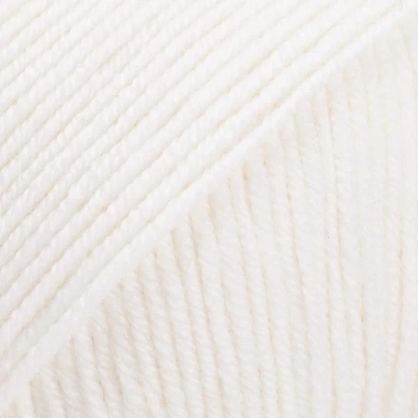 DROPS BABY Merino 01 Hvid (Uni Colour)