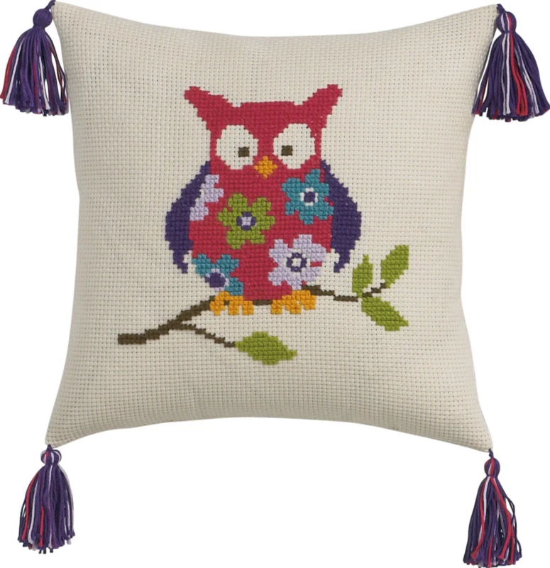 Broderikit Ugle 30 x 30 cm