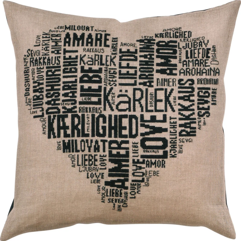 Broderikit Love 60 x 60 cm