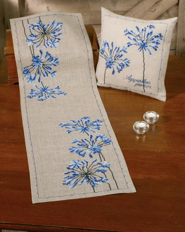 Broderikit Agapanthus 40 x 40 cm