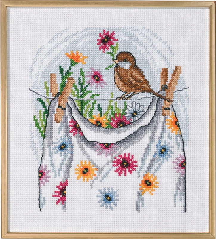 Broderikit Vasketøjet R5721 33 x 37 cm