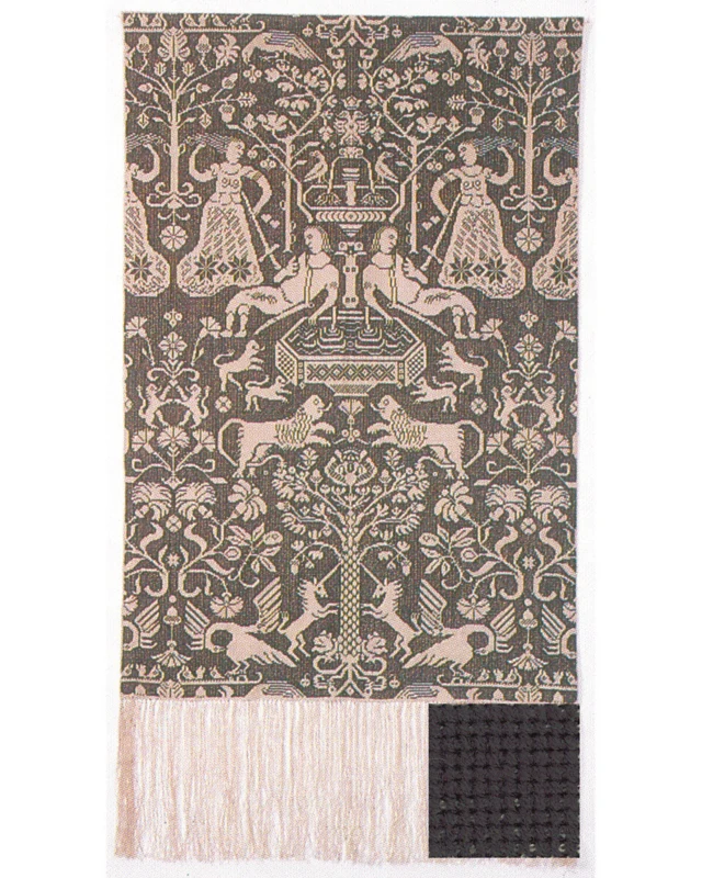 Broderikit Beidewand mørk grøn 85 x 147 cm