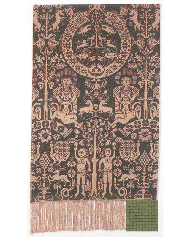 Broderikit Beidewand lys grøn 82 x 146 cm