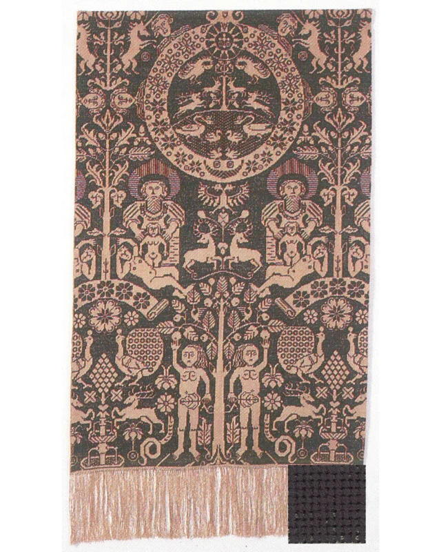 Broderikit Beidewand mørk grøn 82 x 146 cm