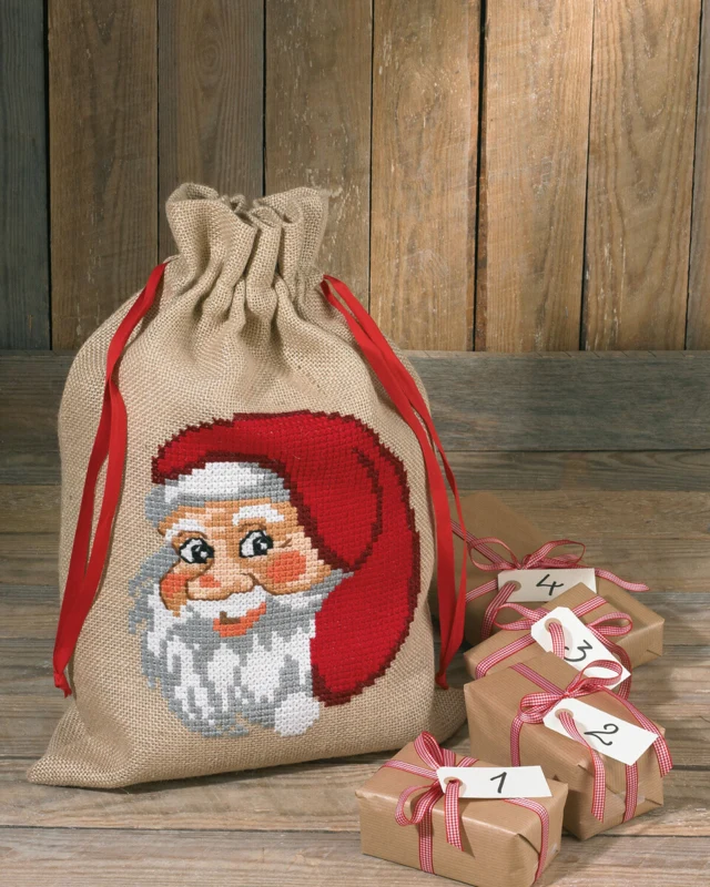 Broderikit Julesæk 39 x 55 cm