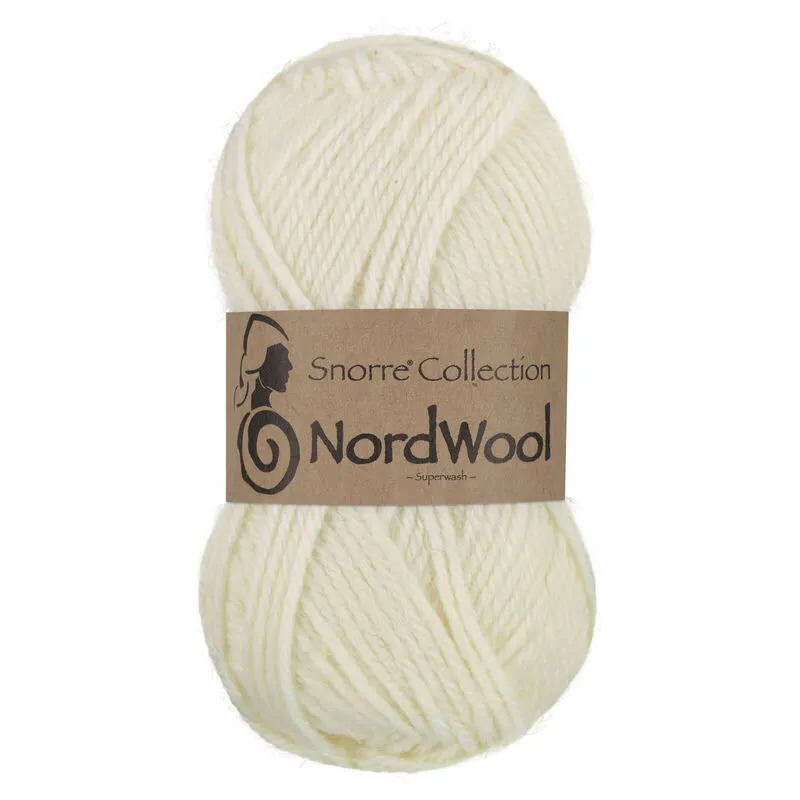 Viking Snorre NordWool 100 Bleget hvid