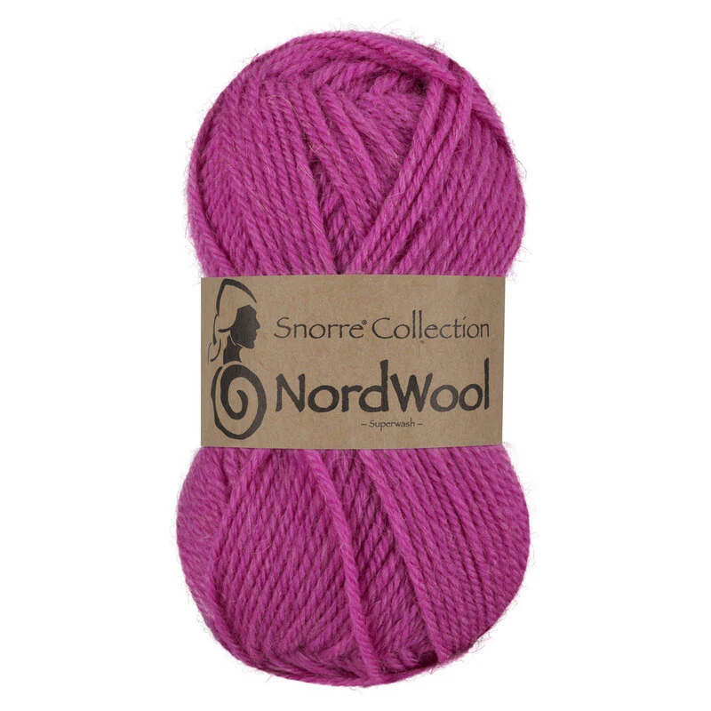 Viking Snorre NordWool 174 Mørk rosa