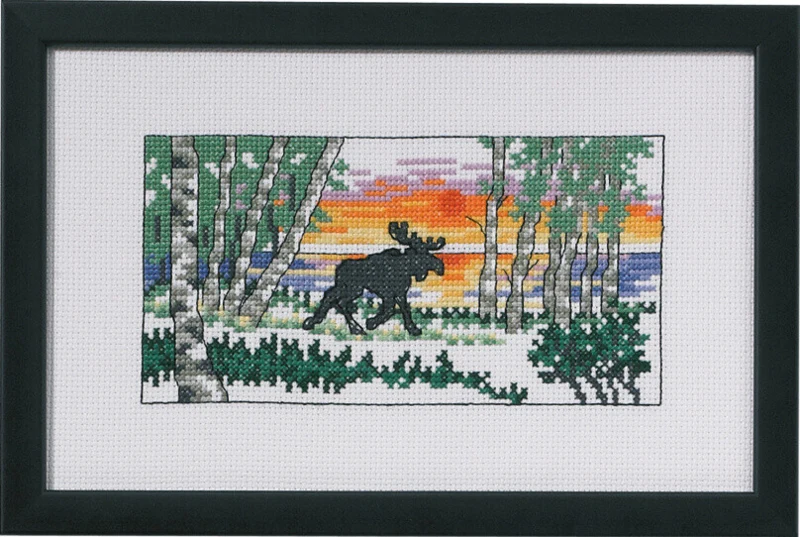 Broderikit Silhuet Elg R5320 24 x 15 cm