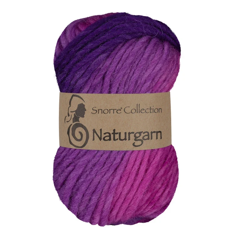 Viking Snorre Naturgarn 669 Multi rosa/lilla