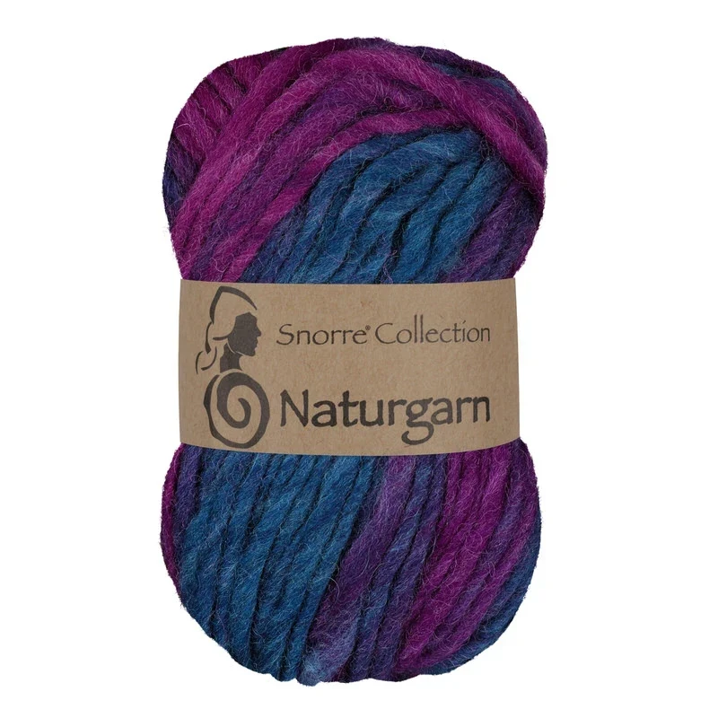 Viking Snorre Naturgarn 675 Multi cerise/grøn