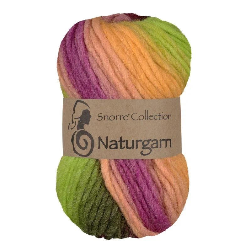 Viking Snorre Naturgarn 644 Multi gul/grøn