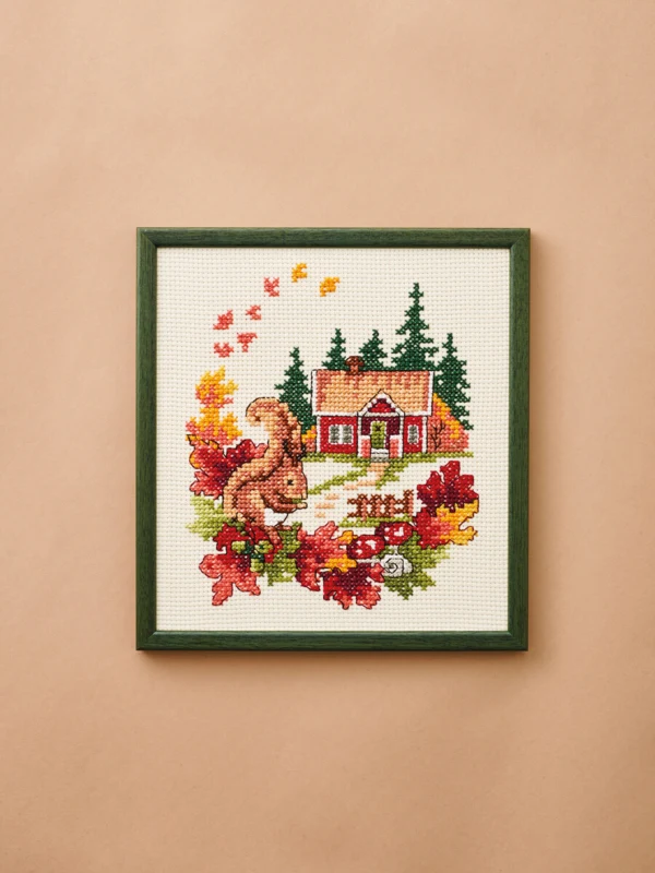 Broderikit Høst 20 x 29 cm
