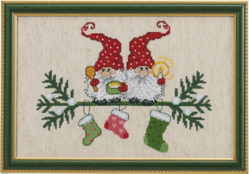 Broderikit Nisser & sokker R5425/01 29 x 19 cm