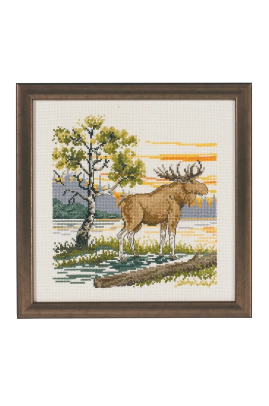 Broderikit Elg R5388 25 x 25 cm