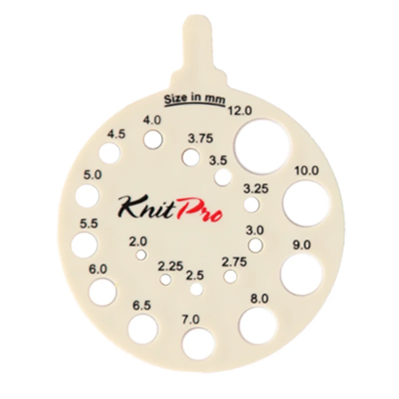 KnitPro Pindemåler råhvid (2-12mm)