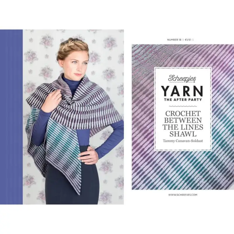 Opskrift: The After Party No.18 English - CBTL Shawl - kan kun købes sammen med 1 ngl Whirl