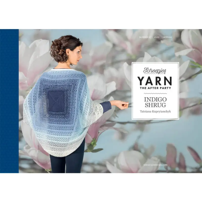 Opskrift: The After Party No.27 English - Indigo Shrug - kan kun købes sammen med 1 ngl Whirl