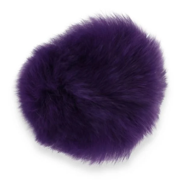 Pompon Kaninhår 6 cm lilla