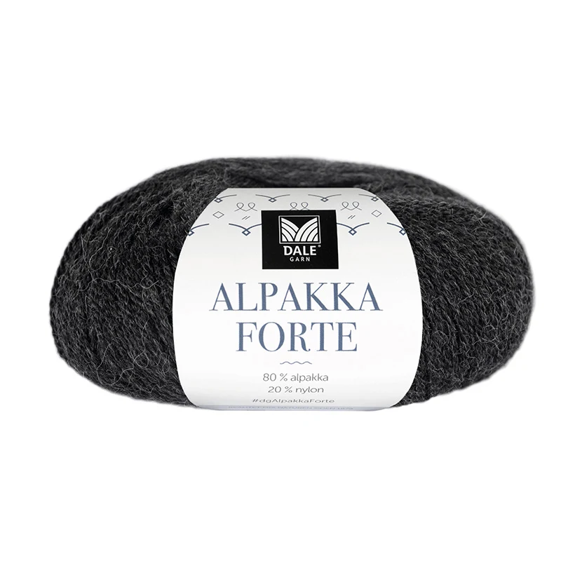 Dale Alpakka Forte 710 Gråsort meleret
